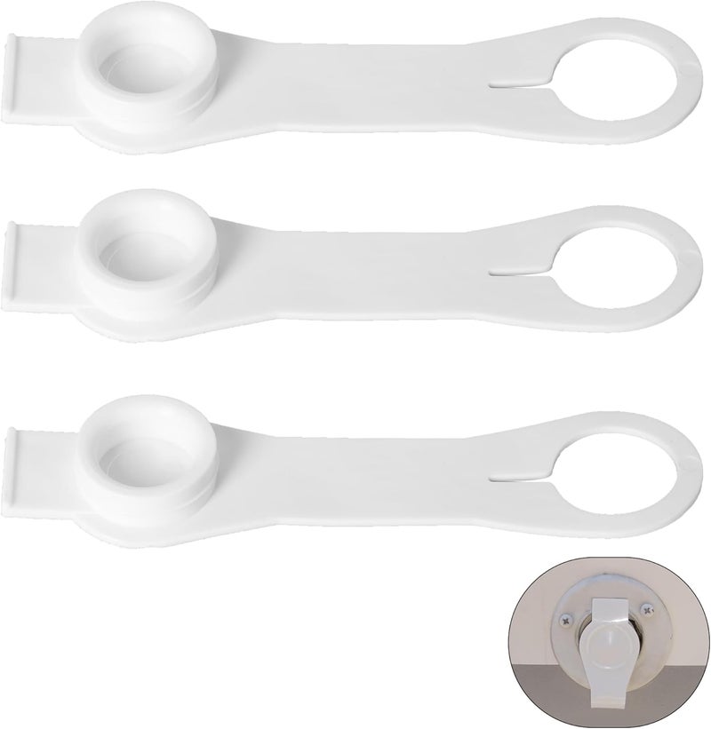 Aussio (3-Pack, White 3/4" Water Inlet Plug with Strap A0170SVP, RV Waters Inlets Replacement, Camper Waters Connection Inlet Plug with Strap, RV City Water Fill Inlets Replacement - Image 1